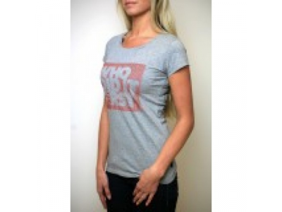 Женская футболка Volkswagen GTI T-Shirt, Ladies, Who did it first, Grey от VAG Женская футболка Volkswagen GTI T-Shirt, Ladies, Who did it first, Grey