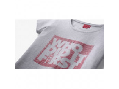 Женская футболка Volkswagen GTI T-Shirt, Ladies, Who did it first, Grey от VAG Женская футболка Volkswagen GTI T-Shirt, Ladies, Who did it first, Grey