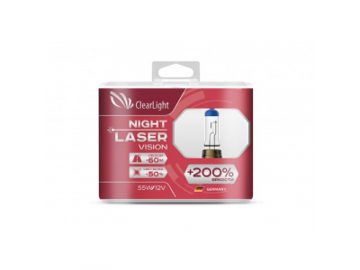 Лампа H1(Clearlight)12V-55W Night Laser Vision +200% Light (2 шт.) от ClearLight Лампа H1(Clearlight)12V-55W Night Laser Vision +200% Light (2 шт.)